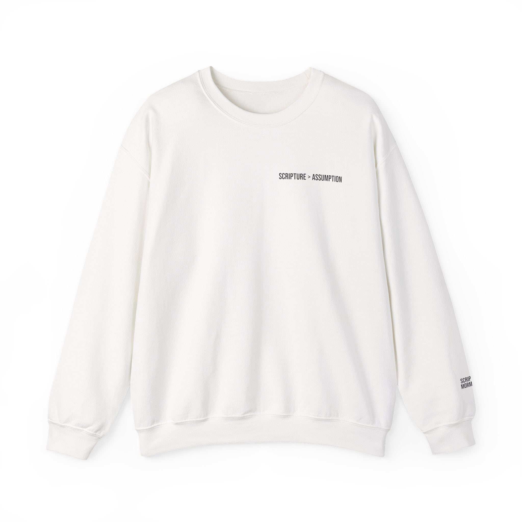 Scripture Over Assumption Crewneck